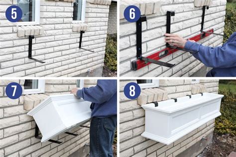 how to hang window boxes on metal siding|window box installation.